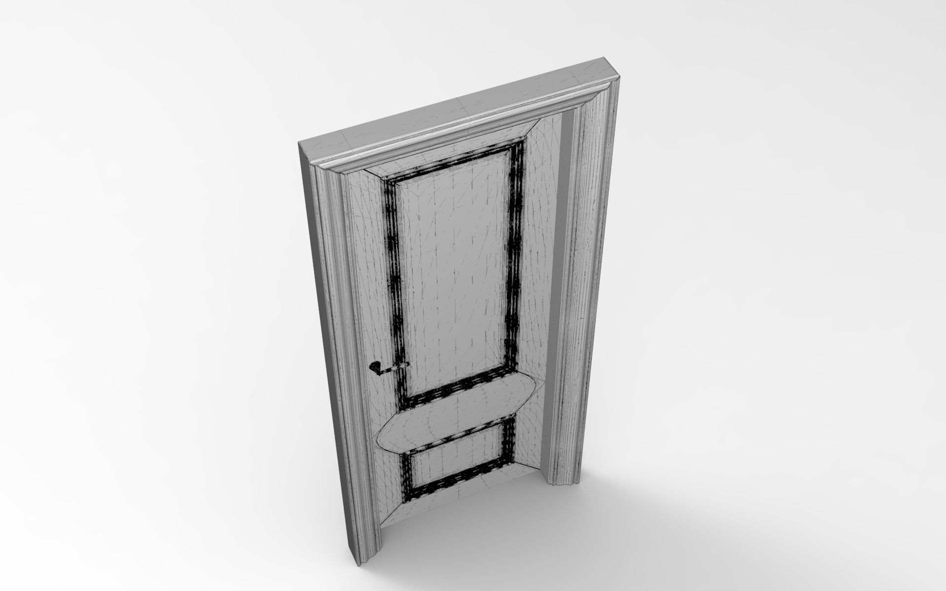 Doge Door Low-poly 3D model_6