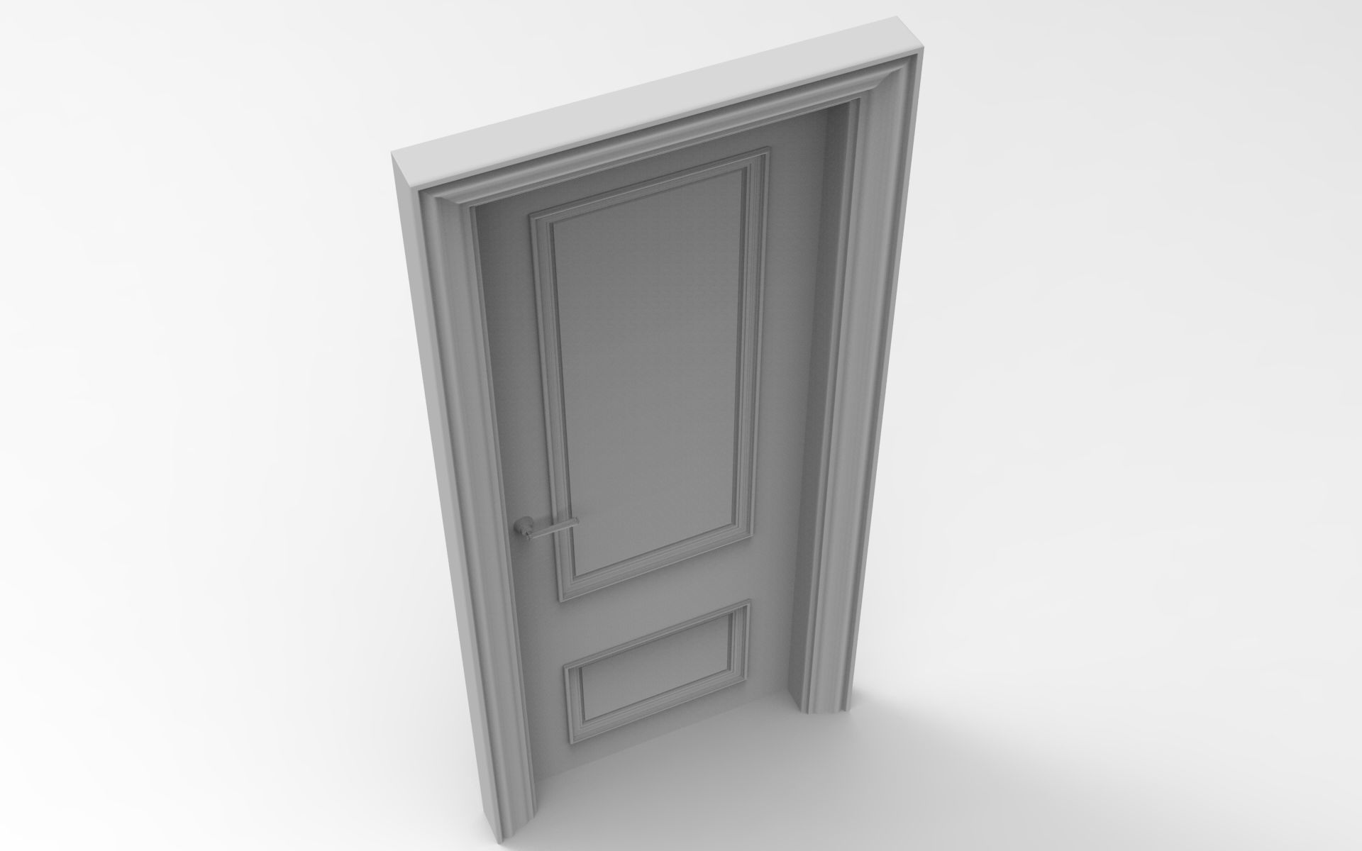 Doge Door Low-poly 3D model_7