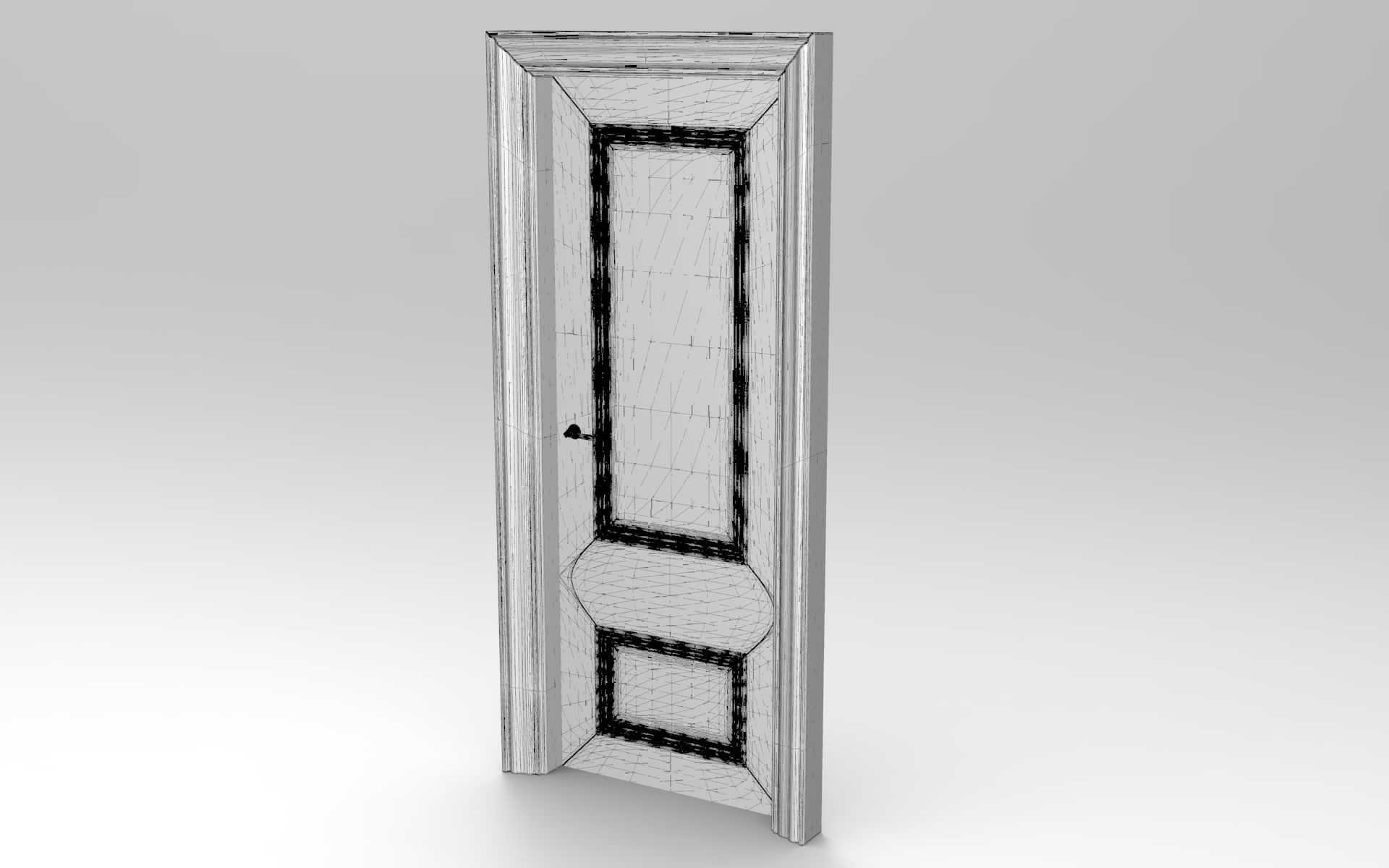 Doge Door Low-poly 3D model_5