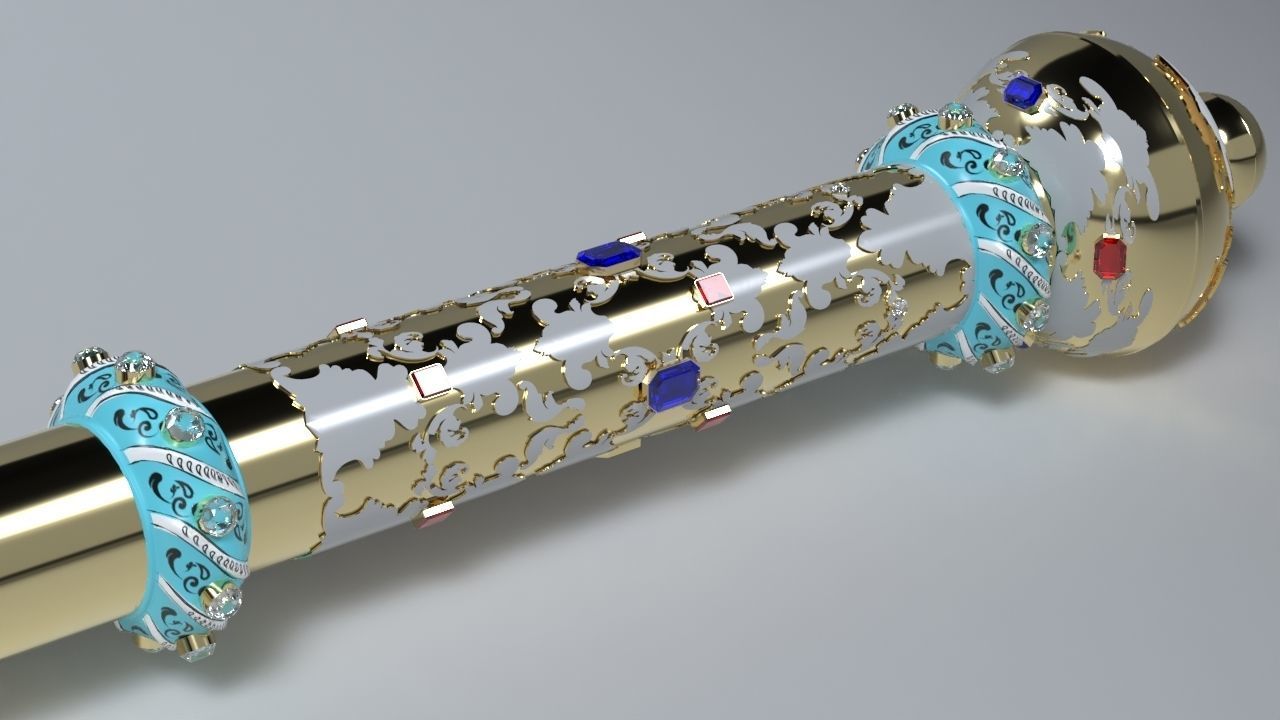 The Sovereigns Sceptre with Cross 3D model_16