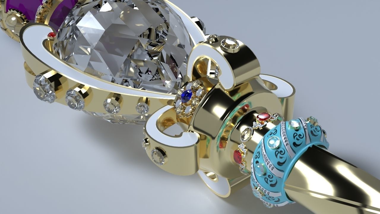 The Sovereigns Sceptre with Cross 3D model_10