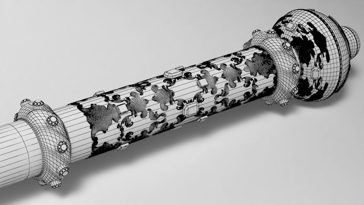 The Sovereigns Sceptre with Cross 3D model_17