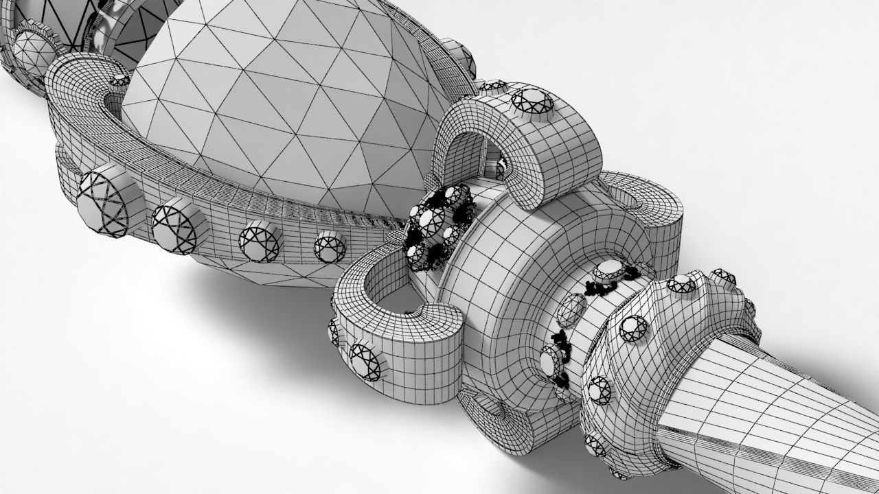 The Sovereigns Sceptre with Cross 3D model_11