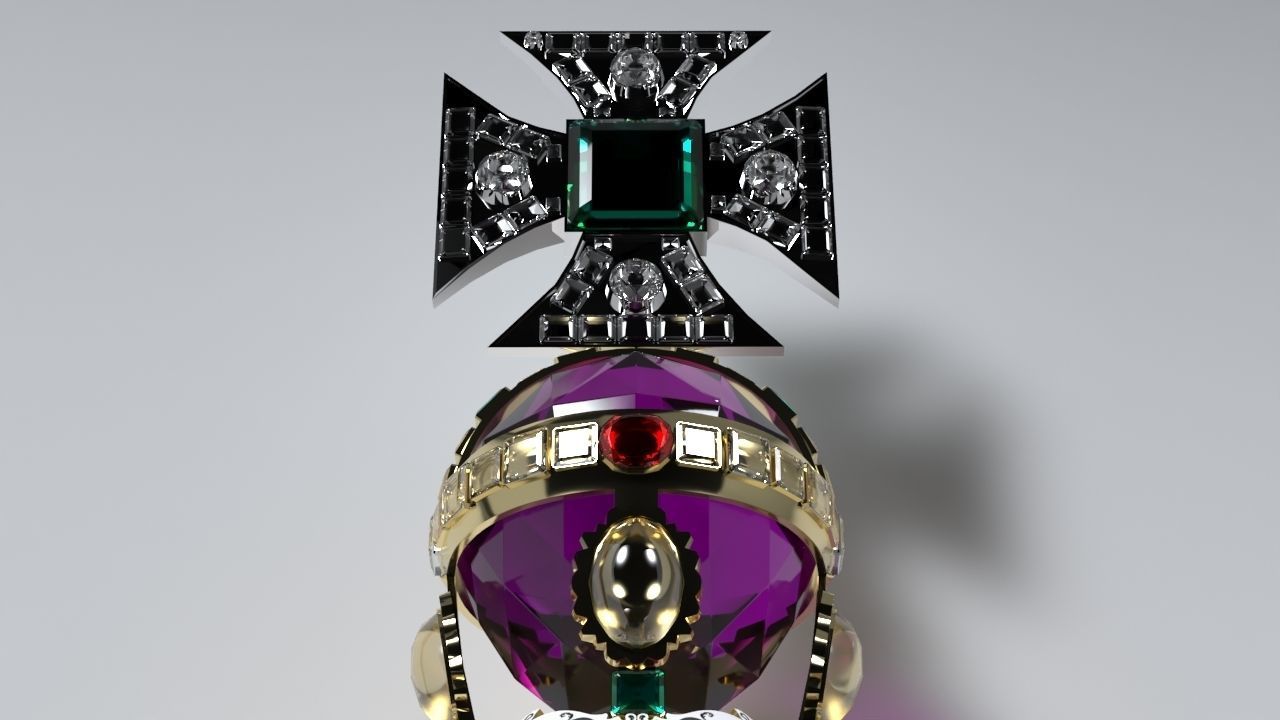 The Sovereigns Sceptre with Cross 3D model_12
