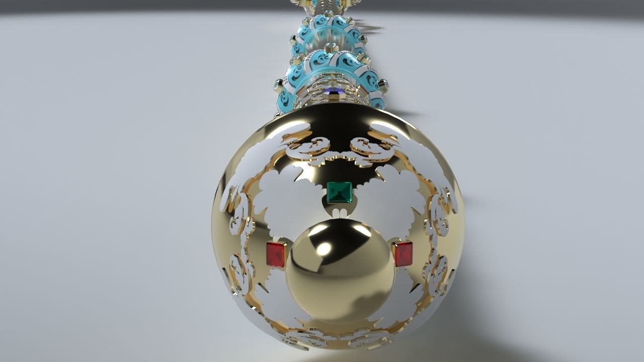 The Sovereigns Sceptre with Cross 3D model_14