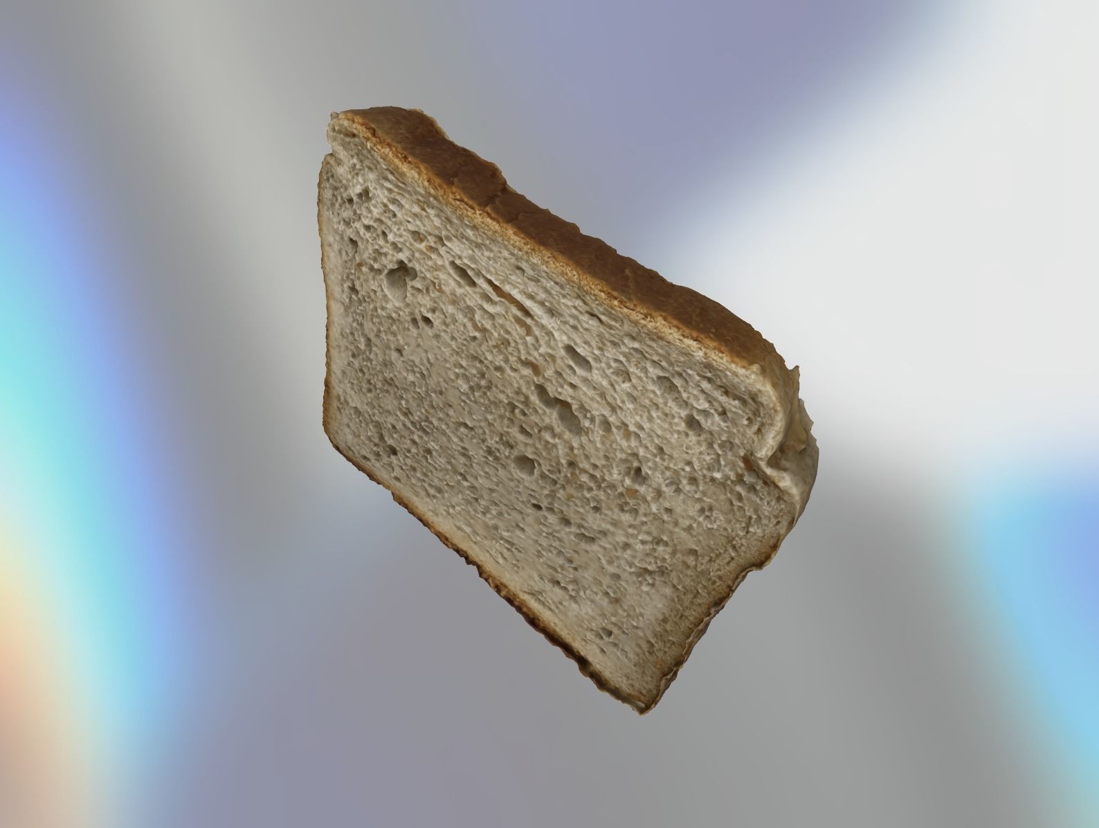 A slice of bread 3D model_4