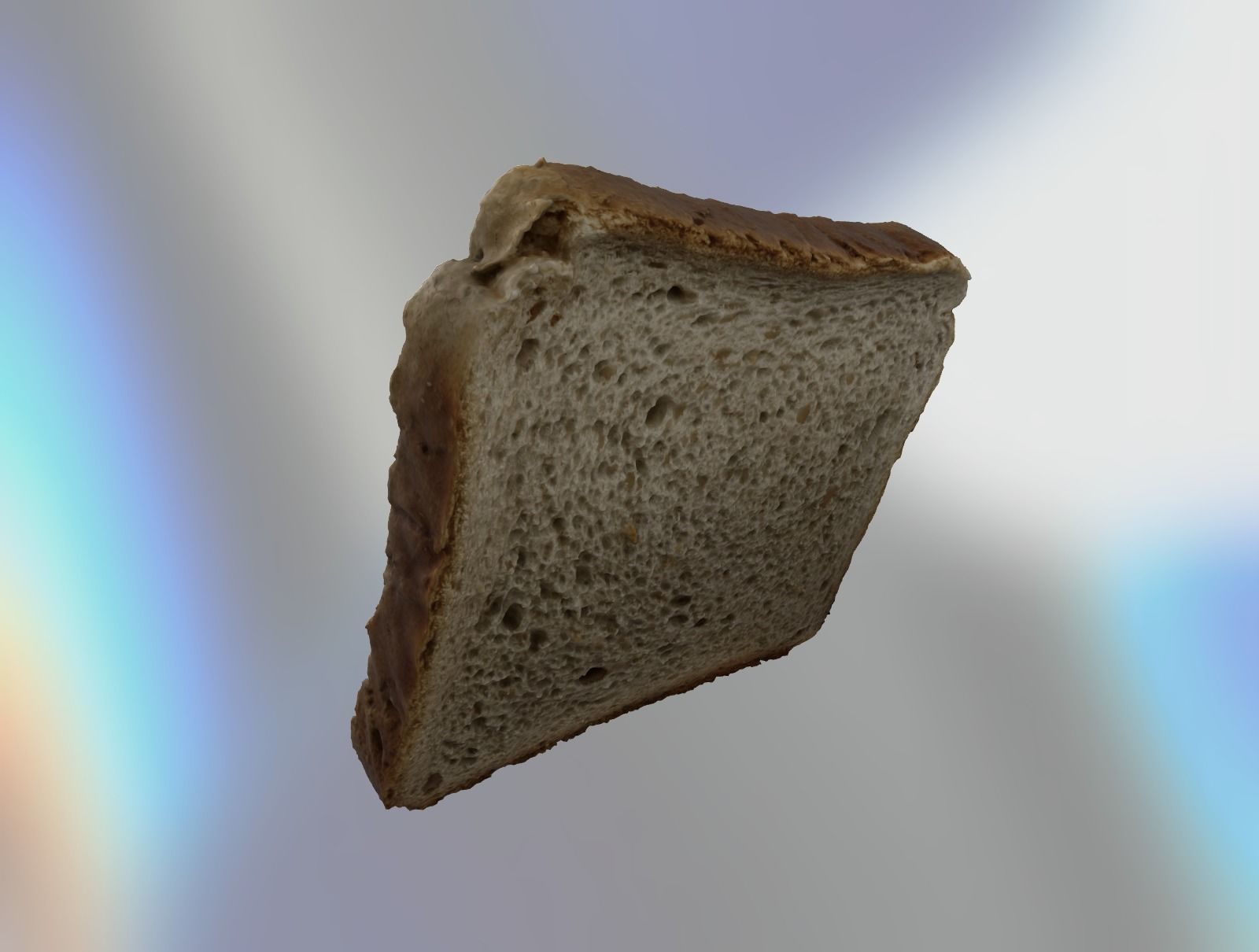 A slice of bread 3D model_1