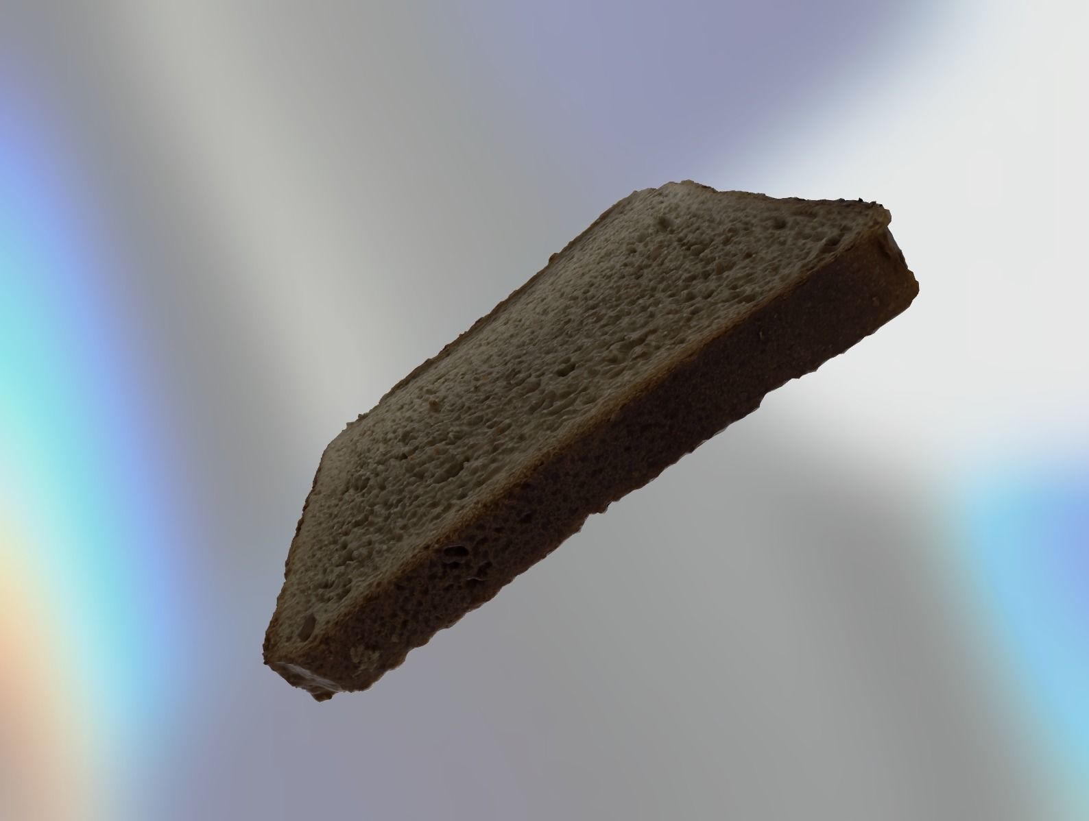 A slice of bread 3D model_2