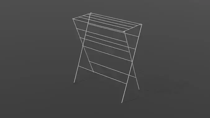 Clothes Airer Low-poly 3D model