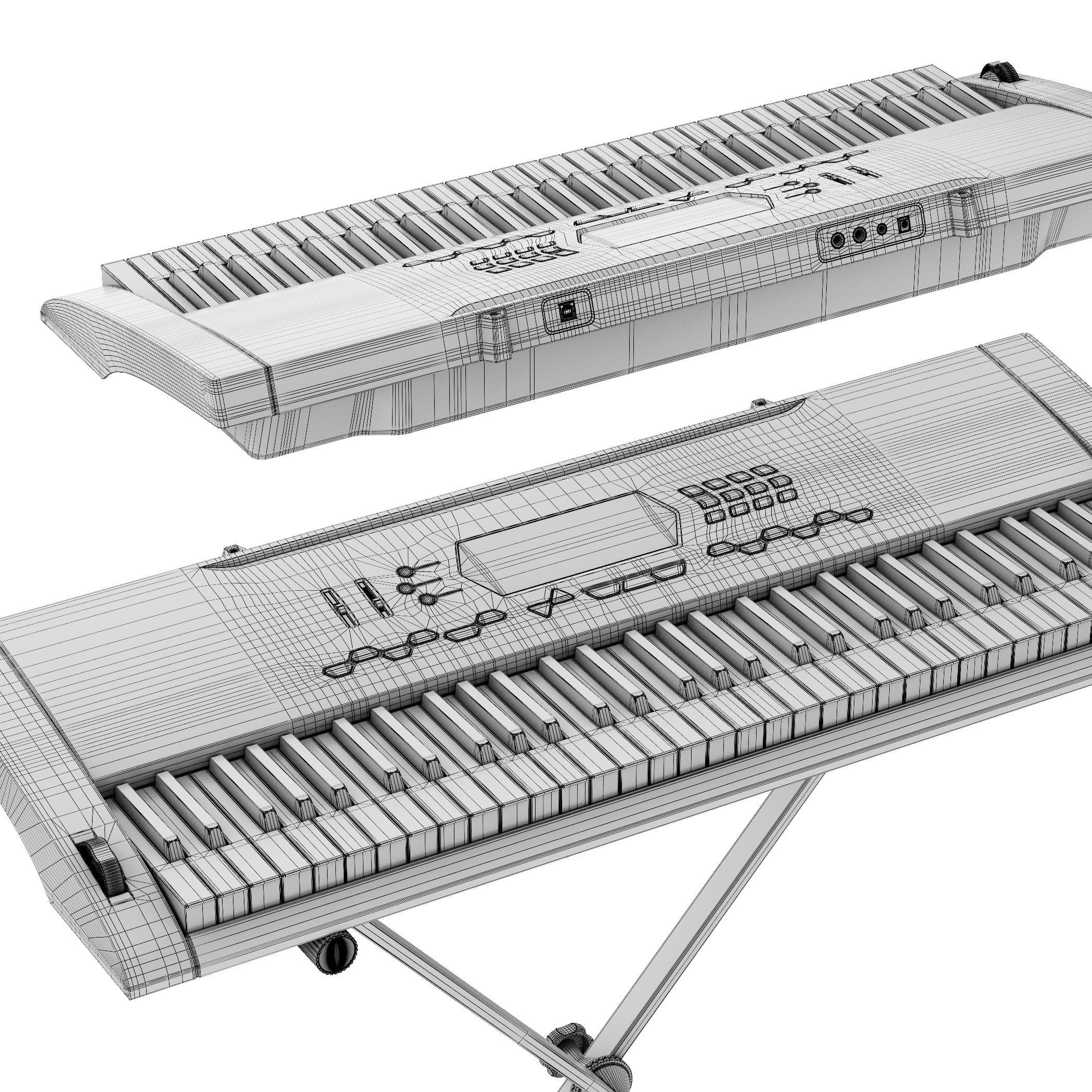 Synthesizer CASIO 3D model_7