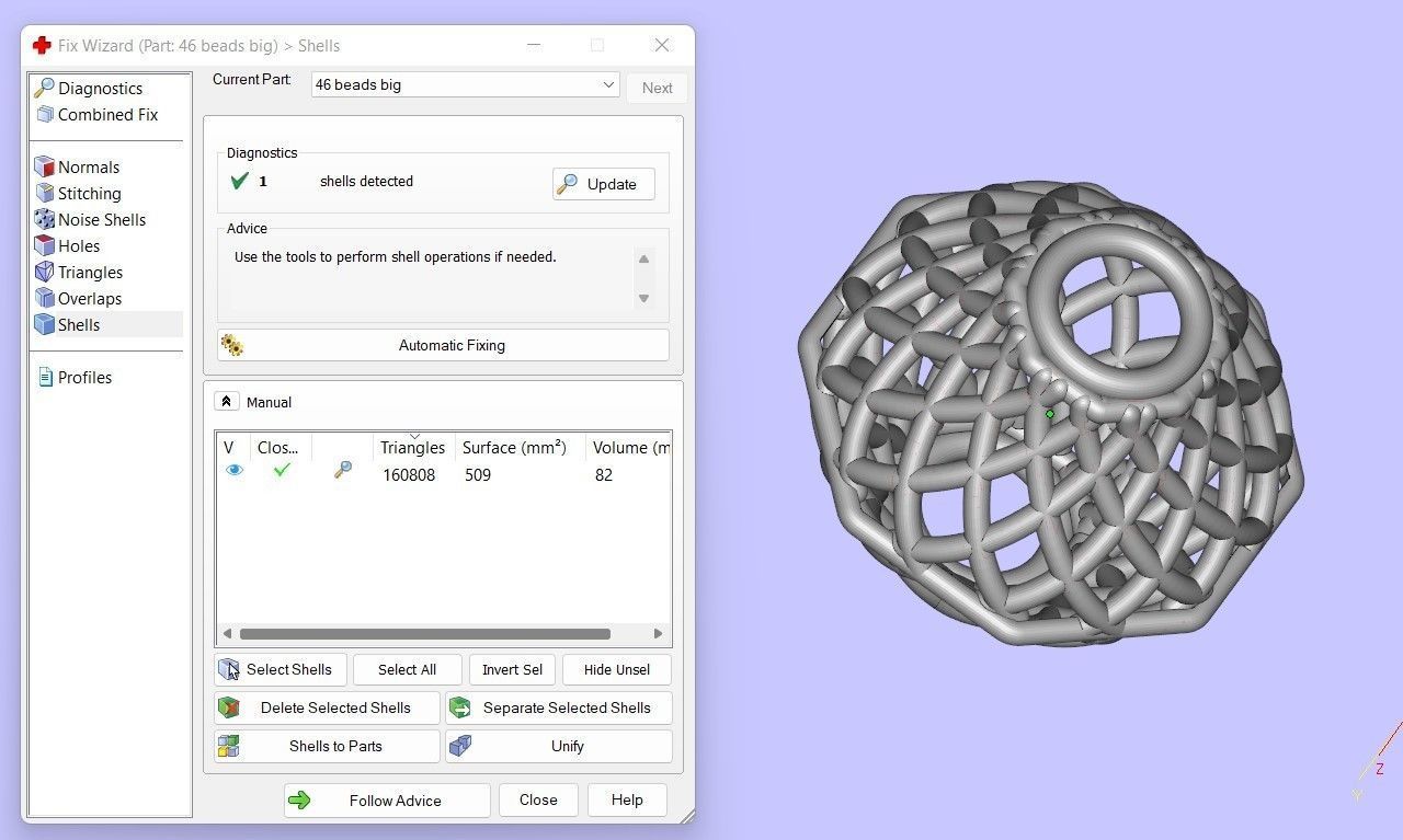 46 BEADS 3D print model_4