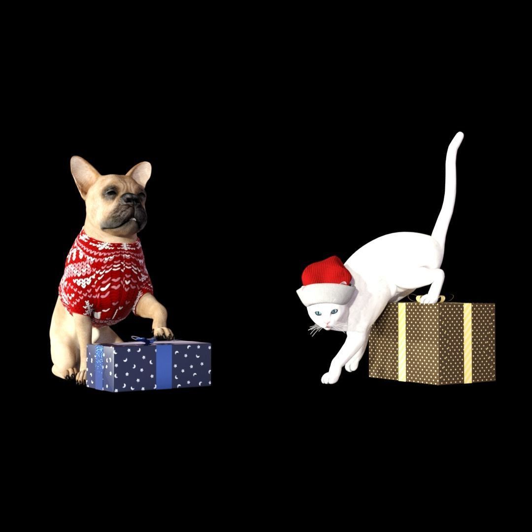 FAMILY TREE DOG AND CAT 3D print model_8