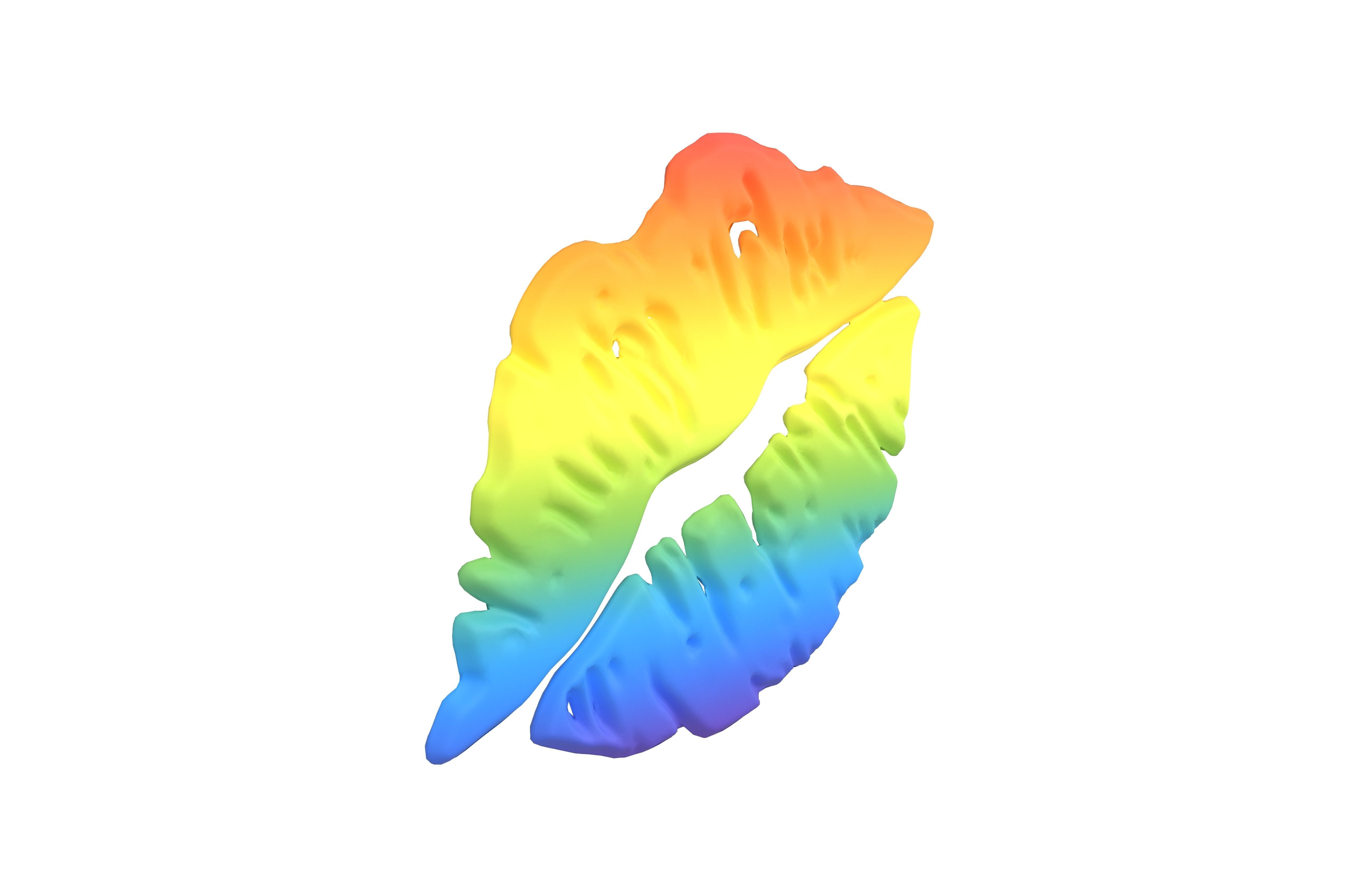 Kiss Mark v1 009 Low-poly 3D model_3