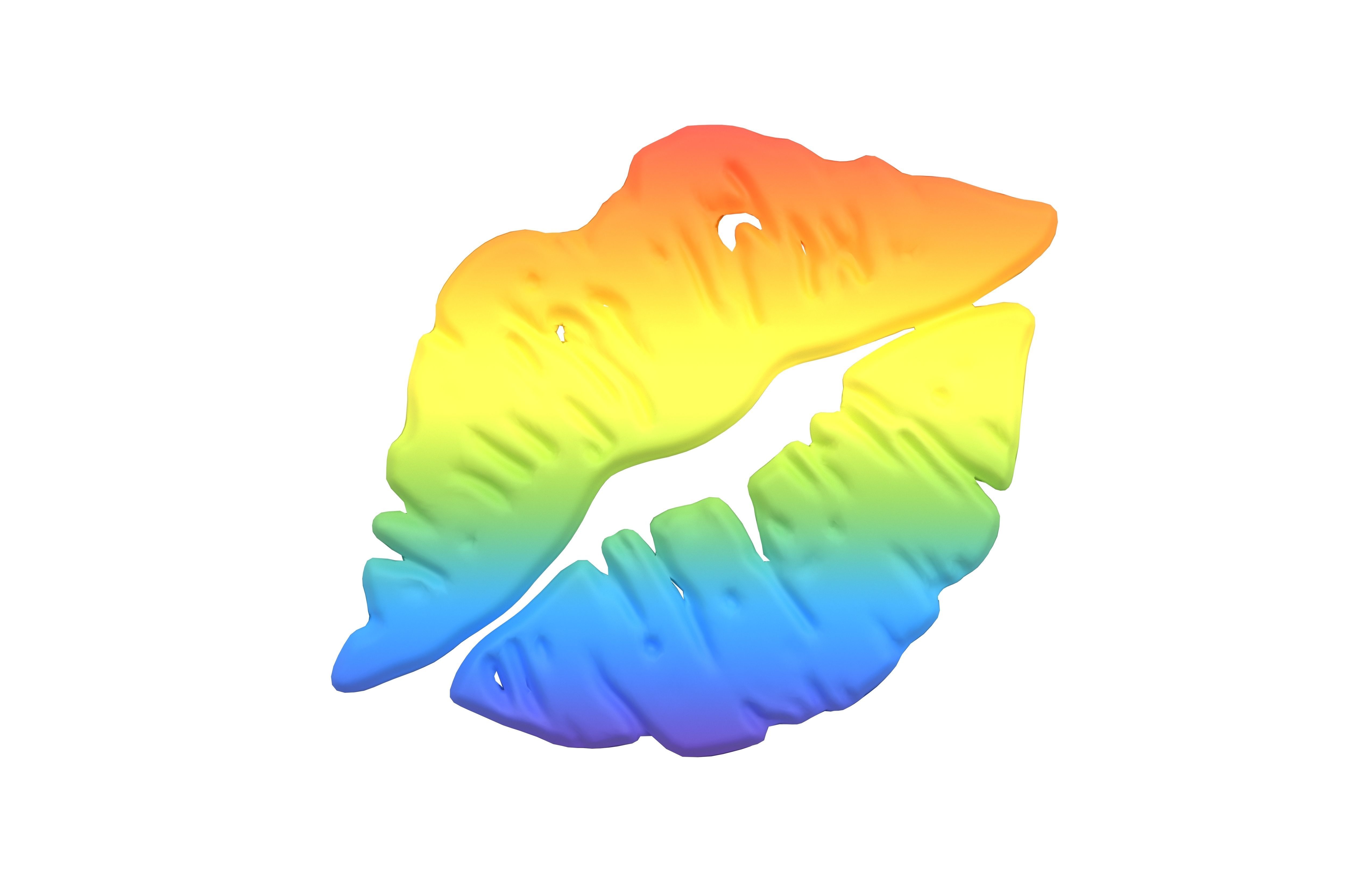 Kiss Mark v1 009 Low-poly 3D model_1