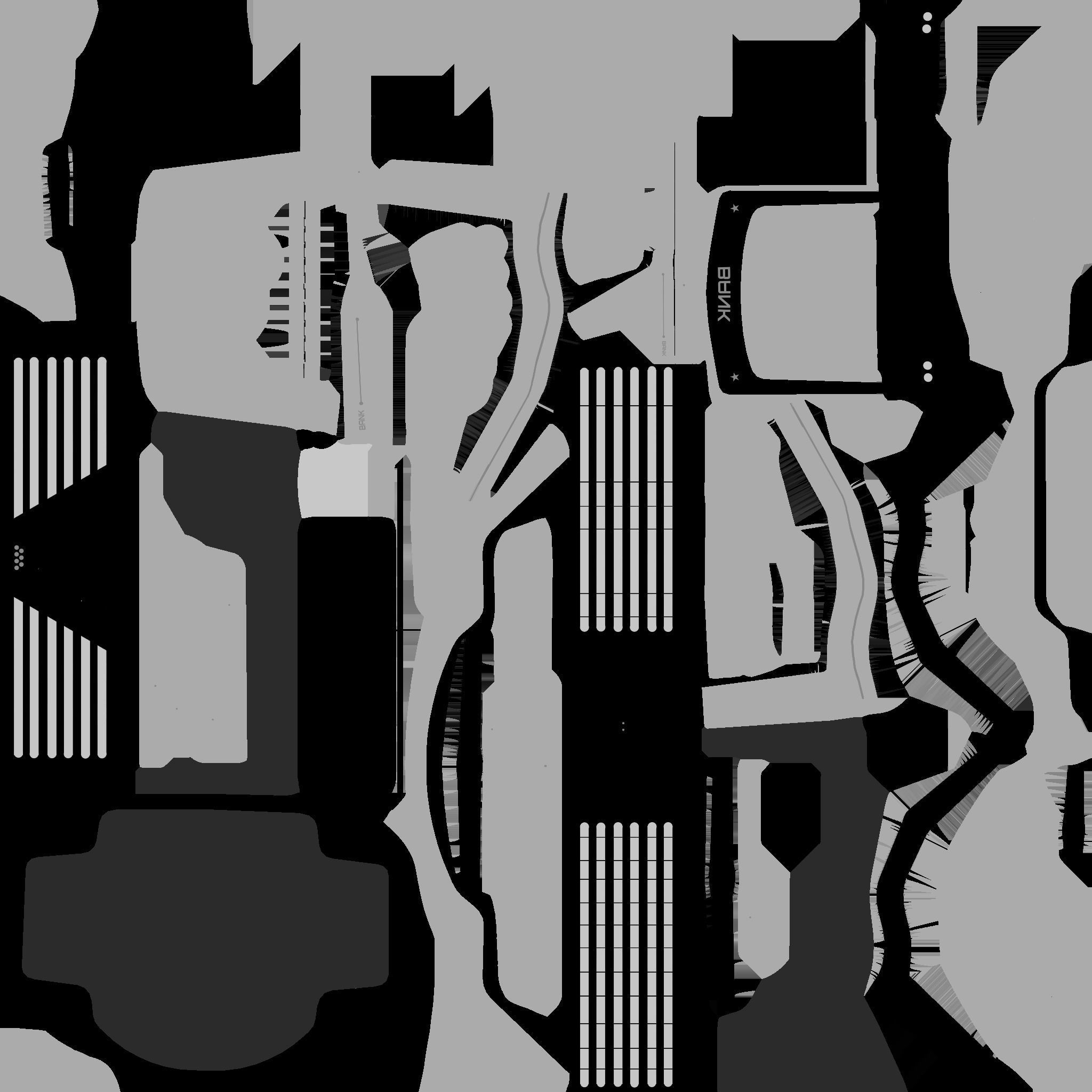 SciFi Bank A01 White Blue - Sci Fi Exterior Design Low-poly 3D model_25