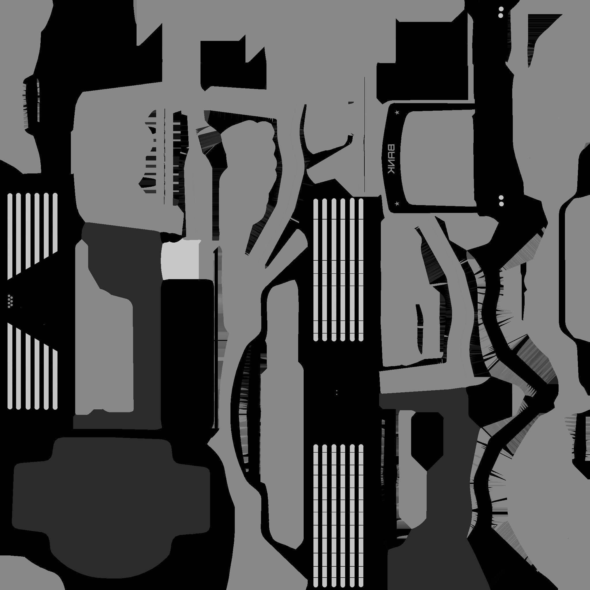 SciFi Bank A02 White Gray - Sci Fi Exterior Design Low-poly 3D model_25