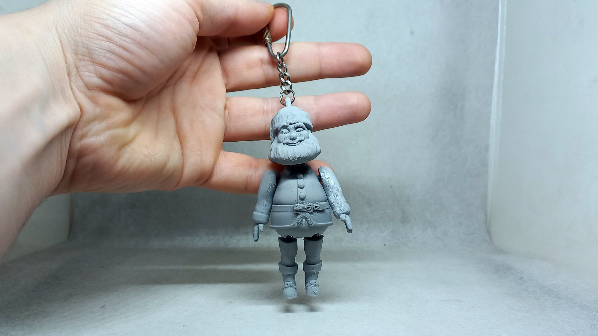 santa claus flexible Print in place No Supports 3D print model_5