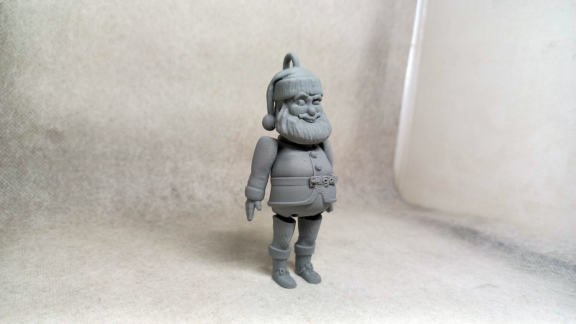 santa claus flexible Print in place No Supports 3D print model_6
