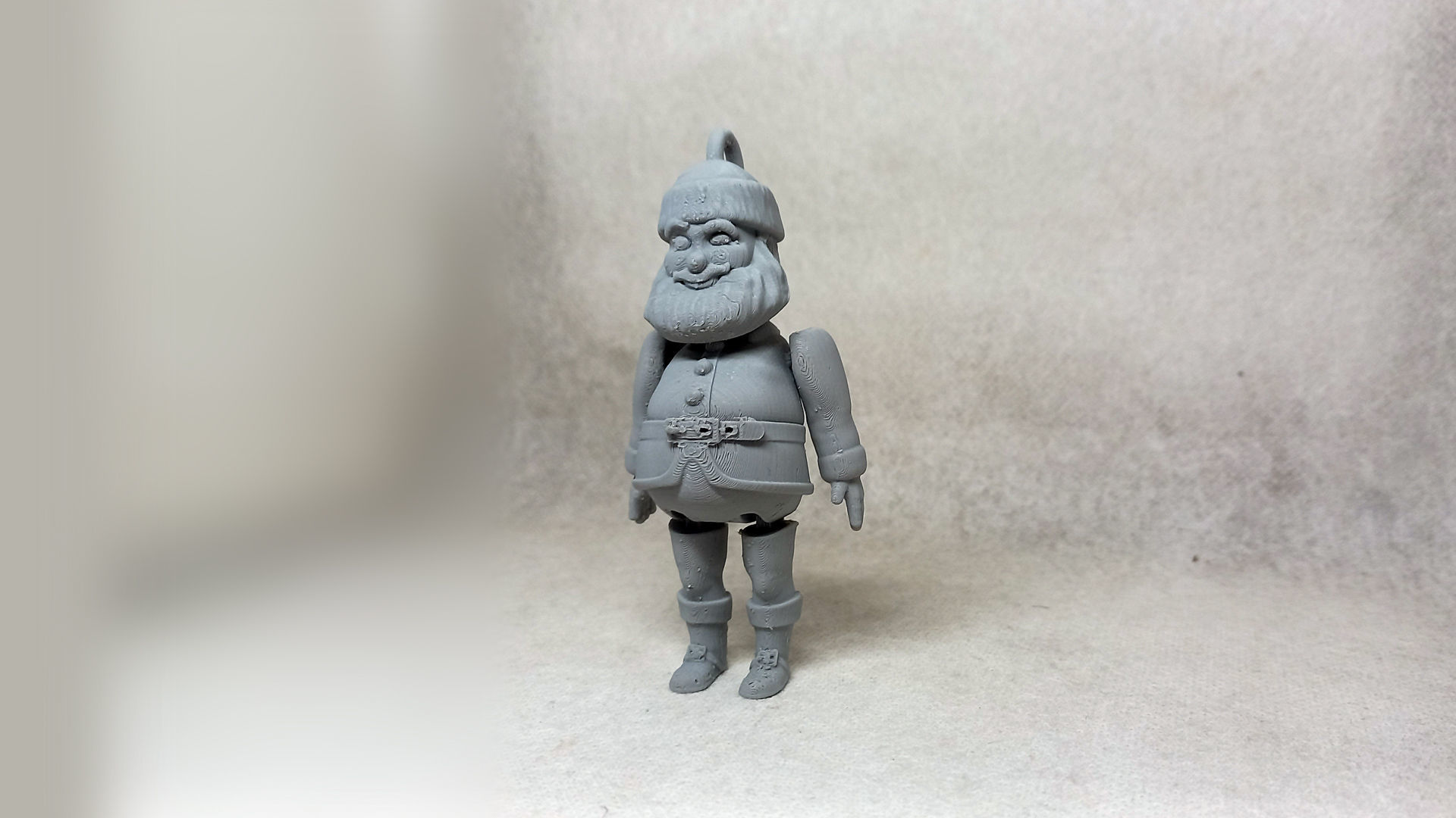 santa claus flexible Print in place No Supports 3D print model_7