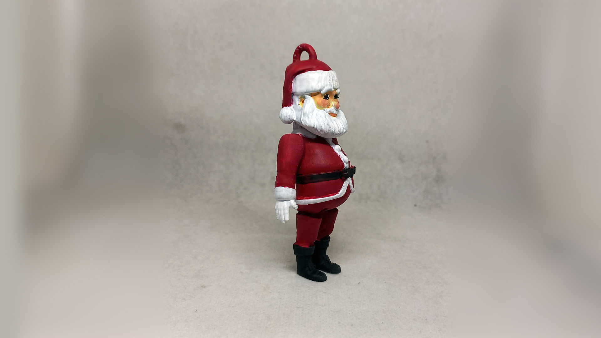 santa claus flexible Print in place No Supports 3D print model_3