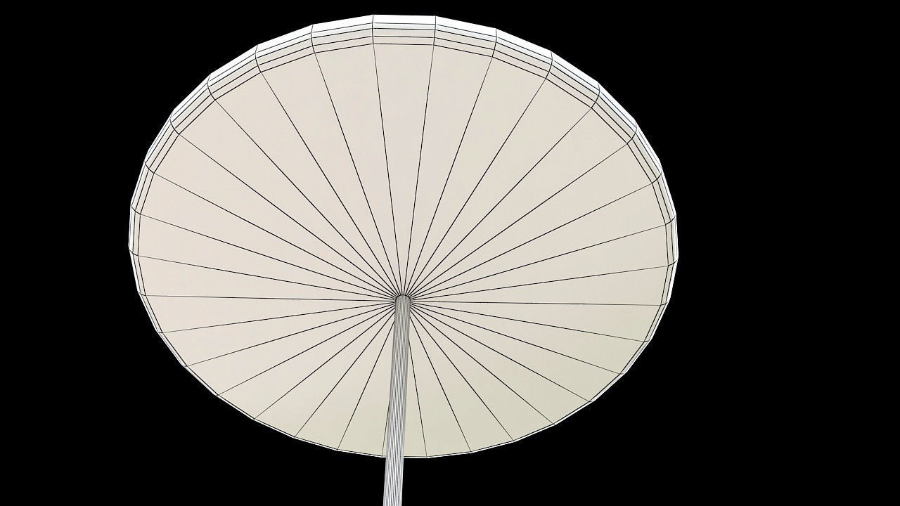 vintage hanging single bulb 3D model_9