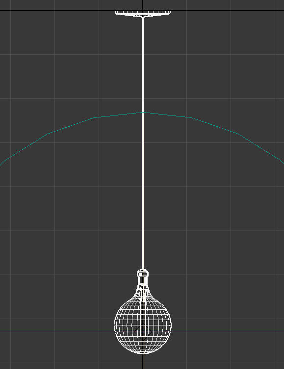 vintage hanging single bulb 3D model_13