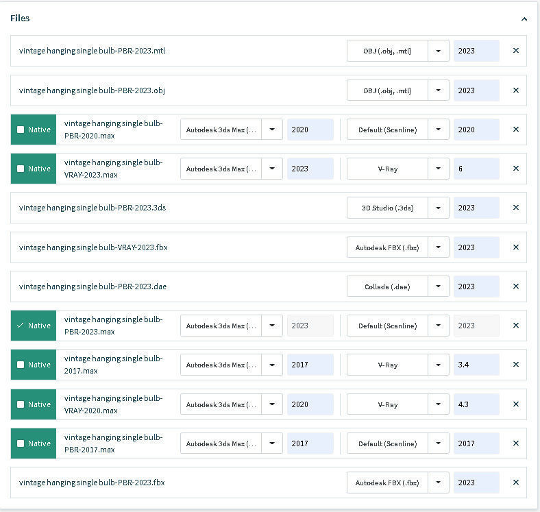 vintage hanging single bulb 3D model_14