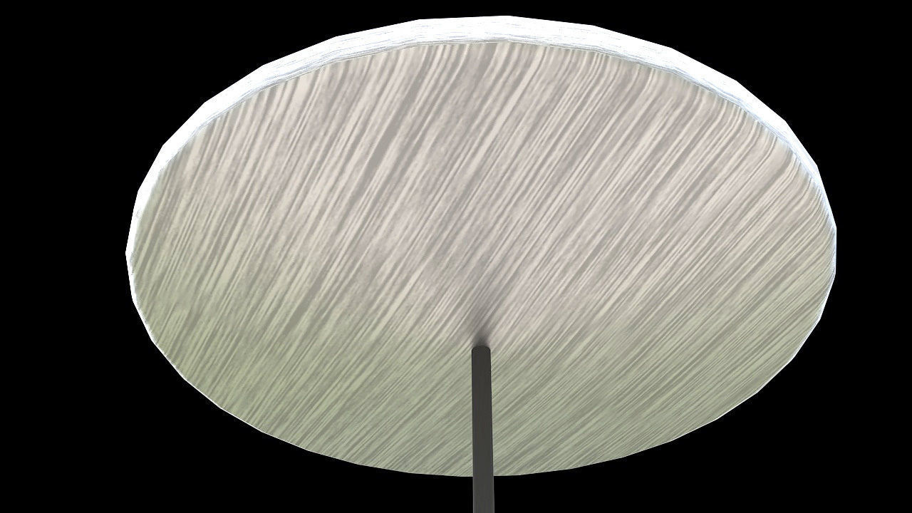 vintage hanging single bulb 3D model_4