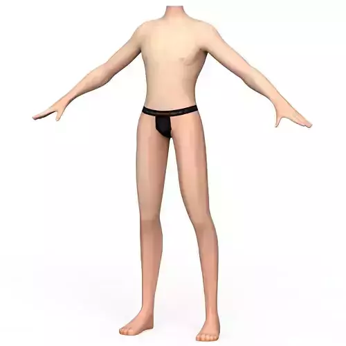Boy Body Base Mesh