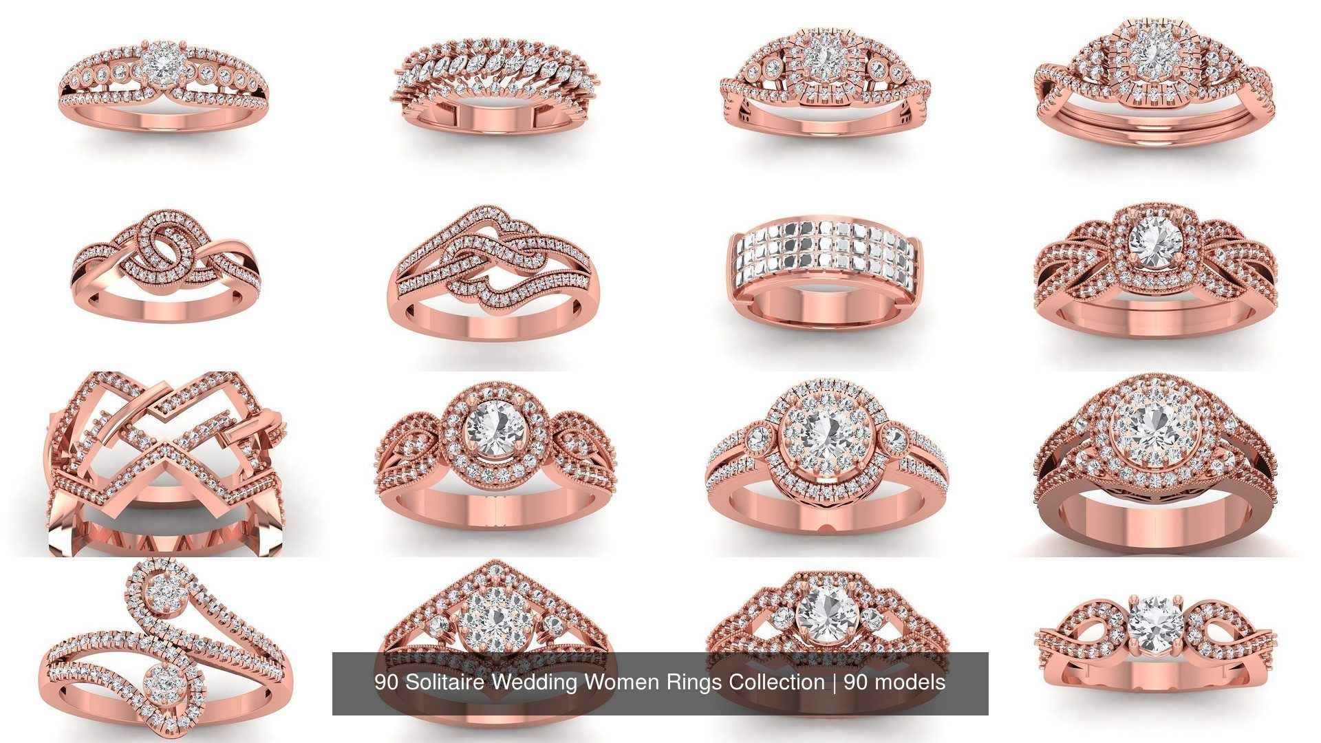 90 Solitaire Wedding Women Rings Collection _2