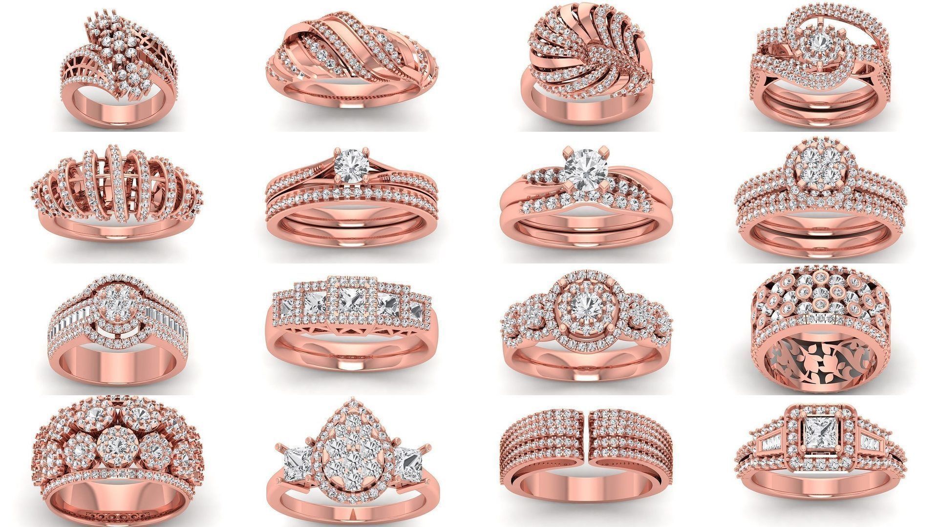 90 Solitaire Wedding Women Rings Collection _12