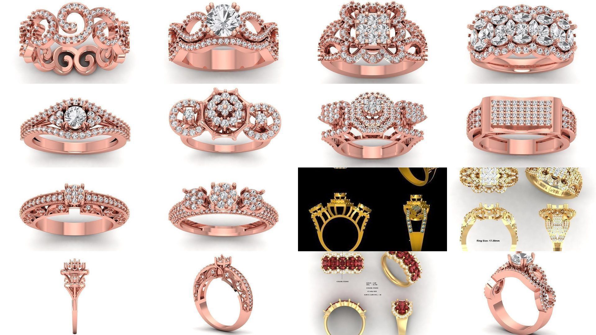 90 Solitaire Wedding Women Rings Collection _14