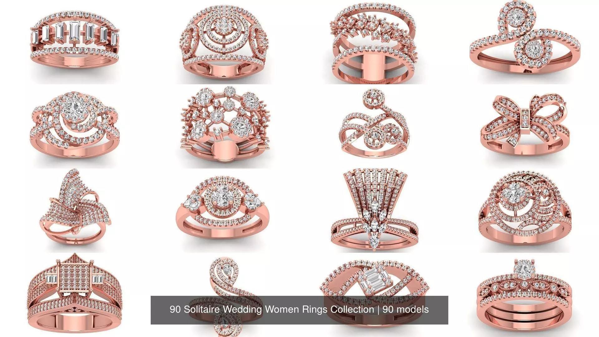 90 Solitaire Wedding Women Rings Collection _1