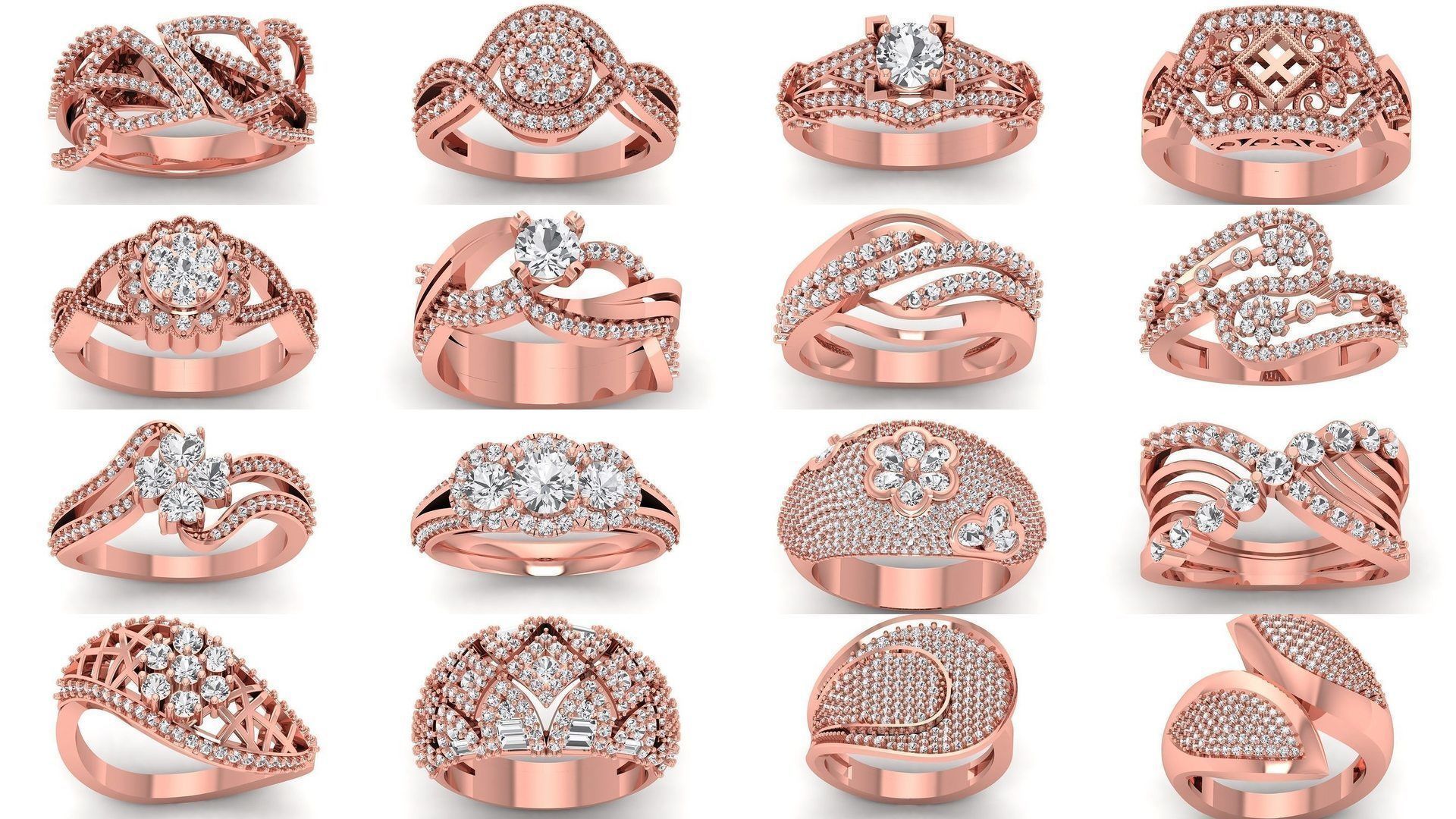 90 Solitaire Wedding Women Rings Collection _5