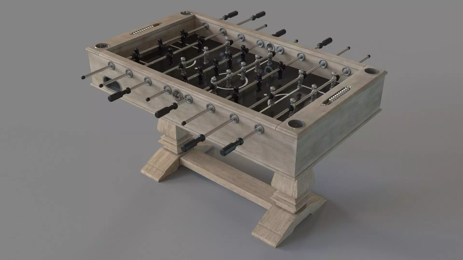 Montecito 55-in Premium Competition Foosball Table 3D model_0