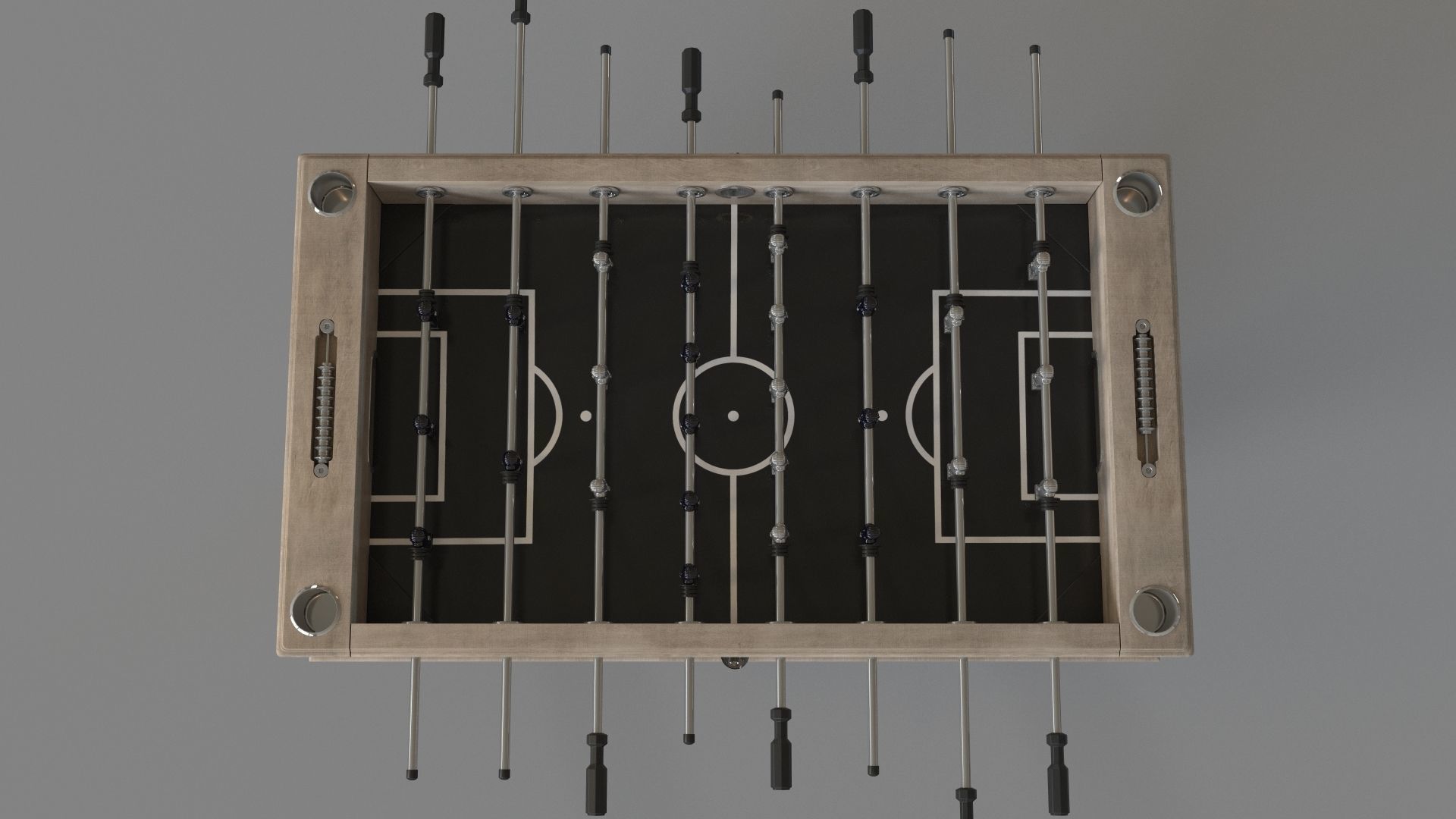 Montecito 55-in Premium Competition Foosball Table 3D model_2