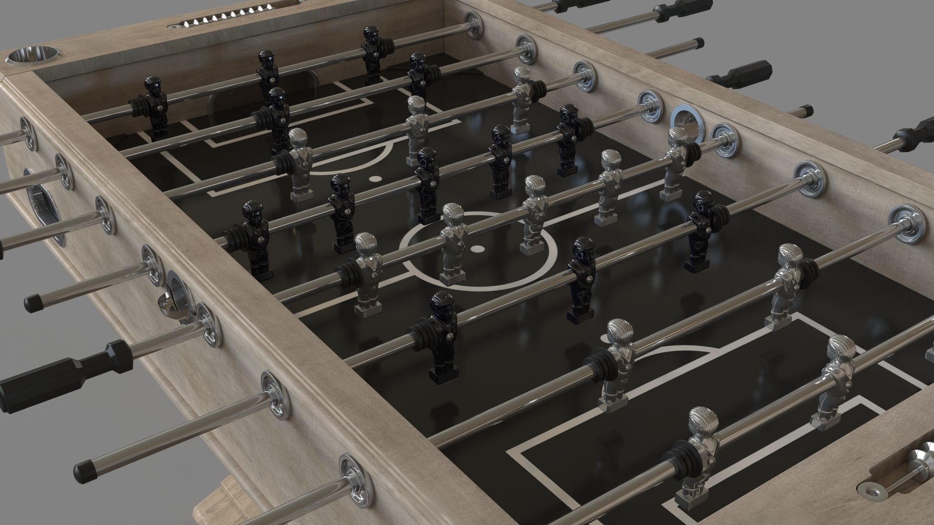 Montecito 55-in Premium Competition Foosball Table 3D model_5