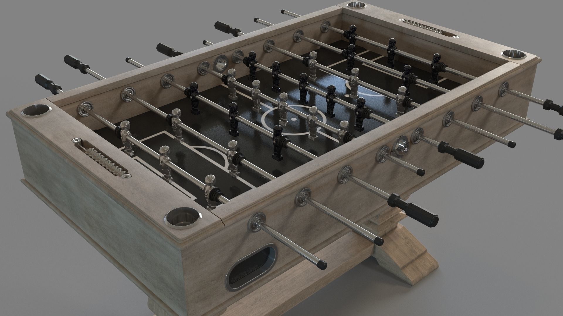 Montecito 55-in Premium Competition Foosball Table 3D model_4
