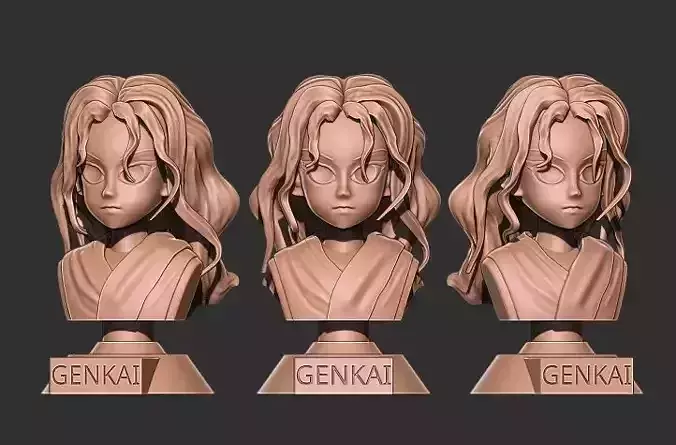 GENKAI BUST 3D MODEL 3D print model