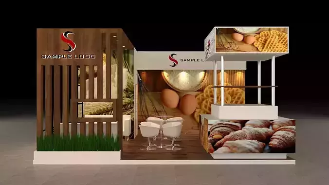 Exhibition Stall Design 3D Model 3D print model
