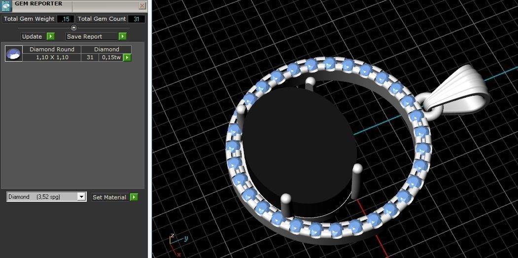 Pendant Model 2372 3D print model_7