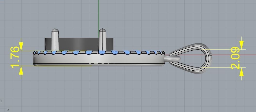 Pendant Model 2372 3D print model_4