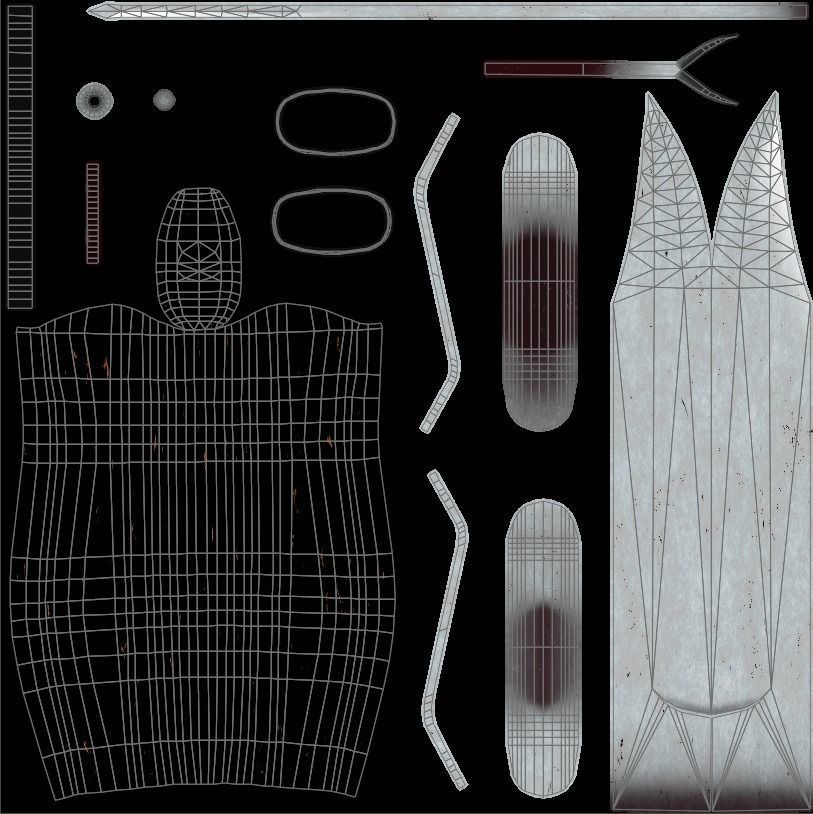 NR-40 knife PBR game ready Low-poly 3D model_12