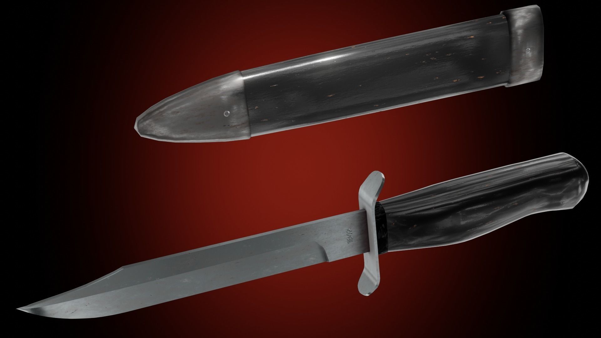 NR-40 knife PBR game ready Low-poly 3D model_8