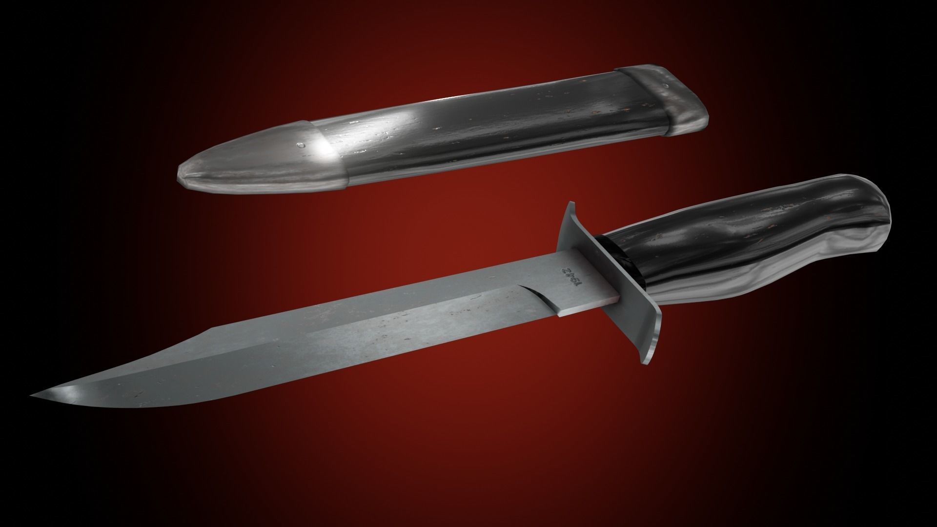 NR-40 knife PBR game ready Low-poly 3D model_6