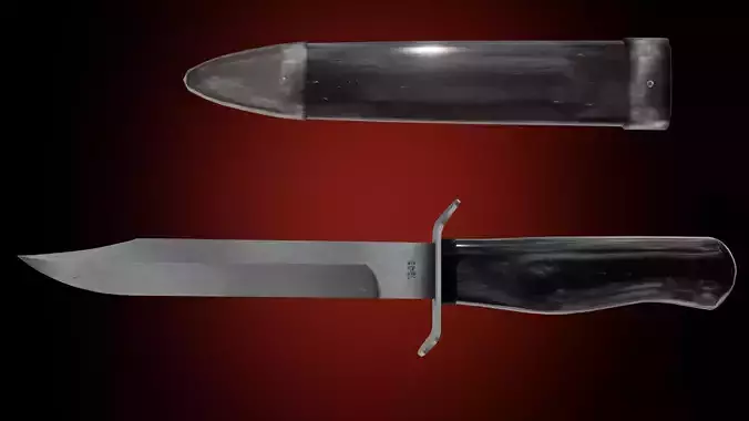 NR-40 knife PBR game ready Low-poly 3D model