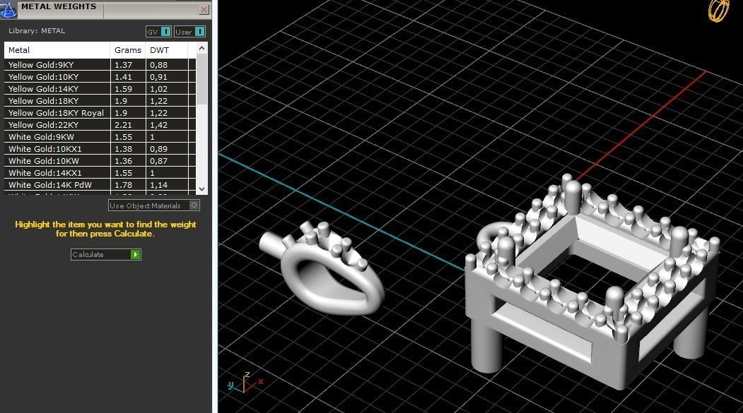 Pendant square Model 2366 3D print model_7