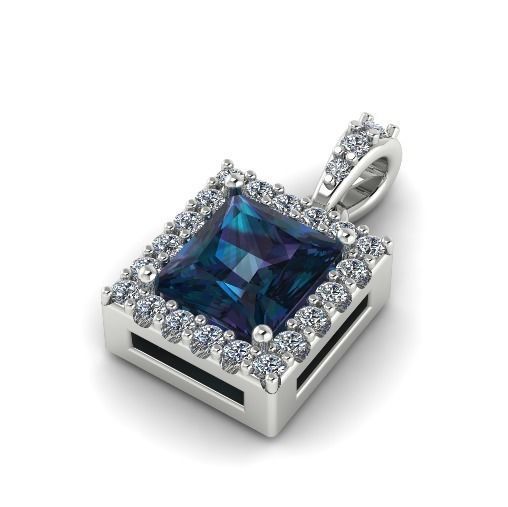 Pendant square Model 2366 3D print model_1