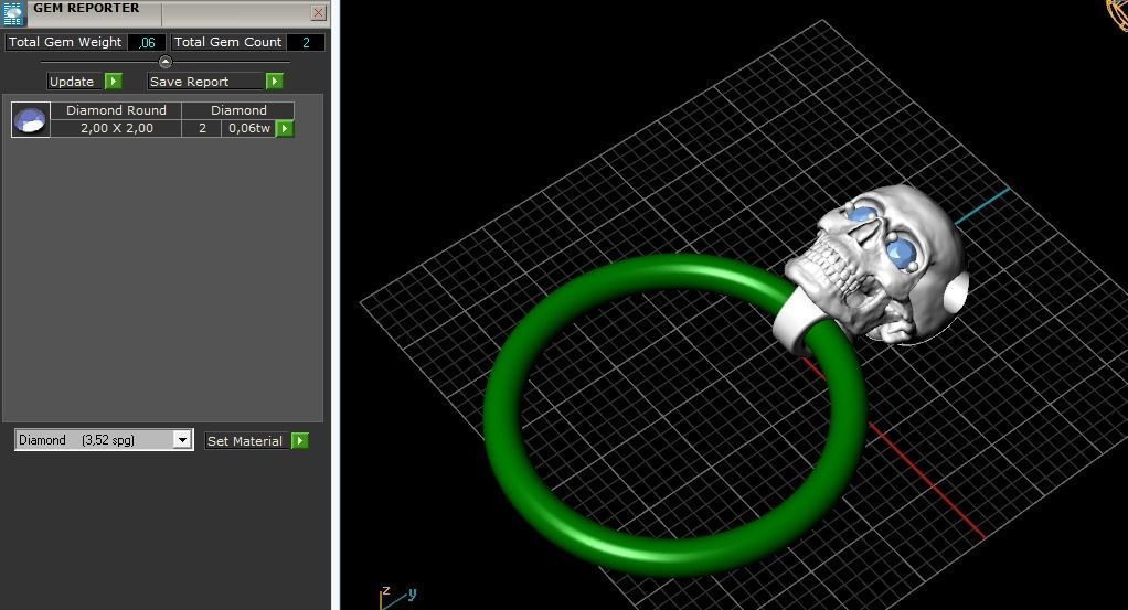 Skull pendant Model 2363 3D print model_7