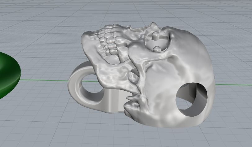 Skull pendant Model 2363 3D print model_2